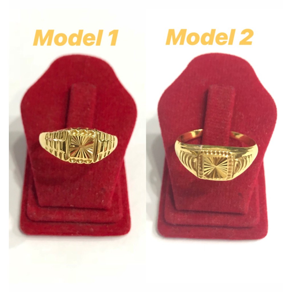 Cincin Pria Stempel (Emas Asli Kadar 700)
