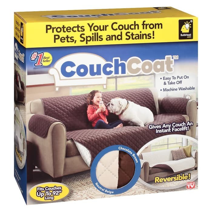 VOM 0415 Long Couch Coat Reversible Washable Cover Sofa