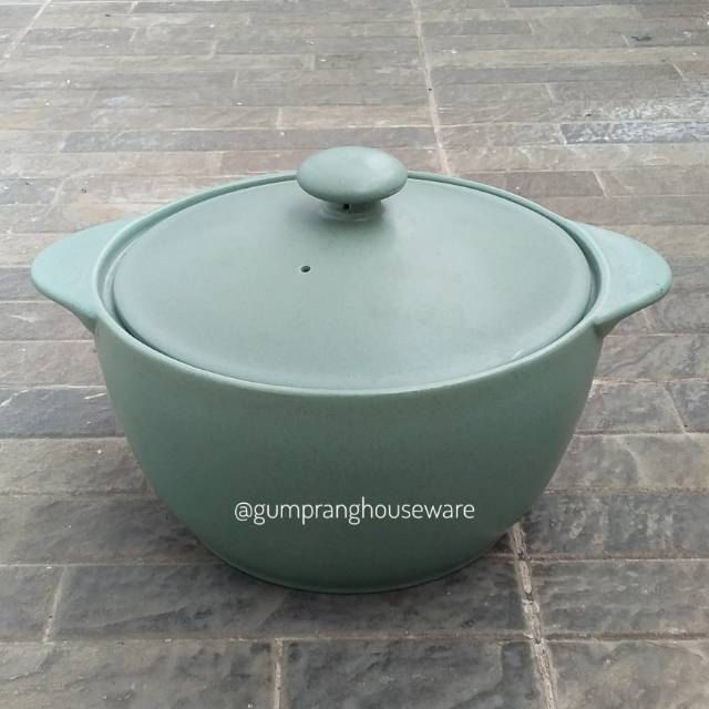 Casserole keramik noritake colorwave hitam hijau coklat - caserol keramik - casroul
