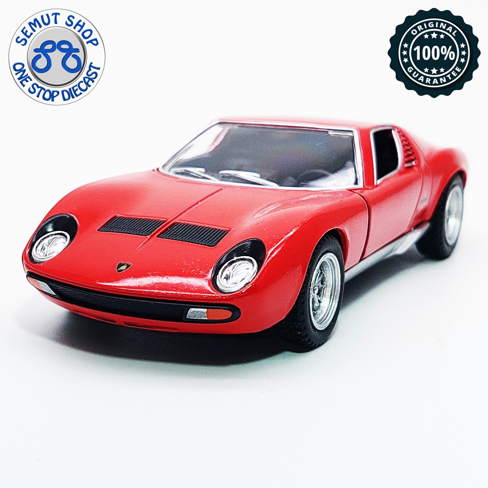 Kinsmart 1971 Lamborghini Miura P400 SV Polos Miniatur Lamborghini Miura P400 SV