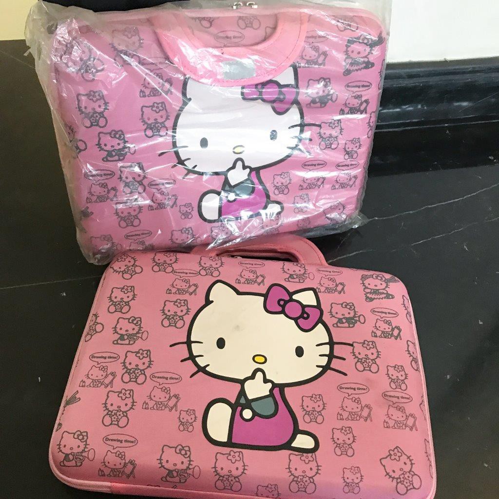 Tas laptop hello kitty tas laptop pink