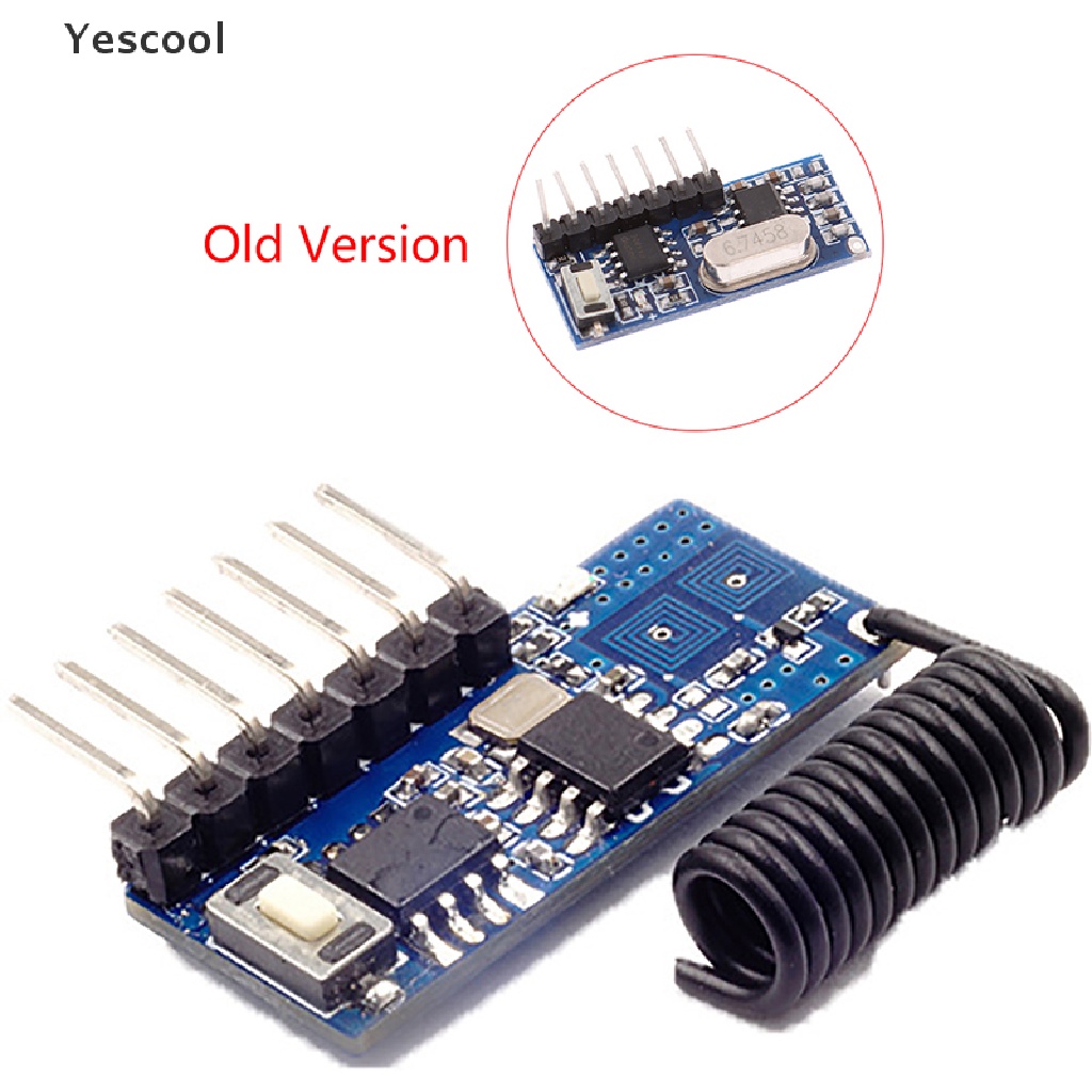 Yescool 1Pc Modul decoder receiver rf 433mhz 4 channel Untuk encoding 1527