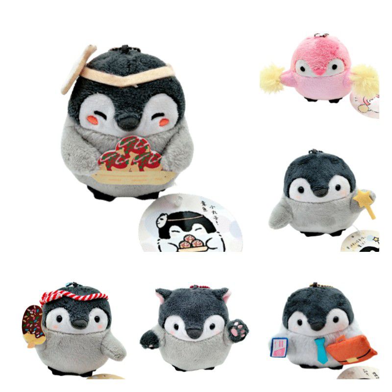 Gantungan Kunci Mainan Plush Penguin Portabel Dan Bermain Untuk Kunci Anda