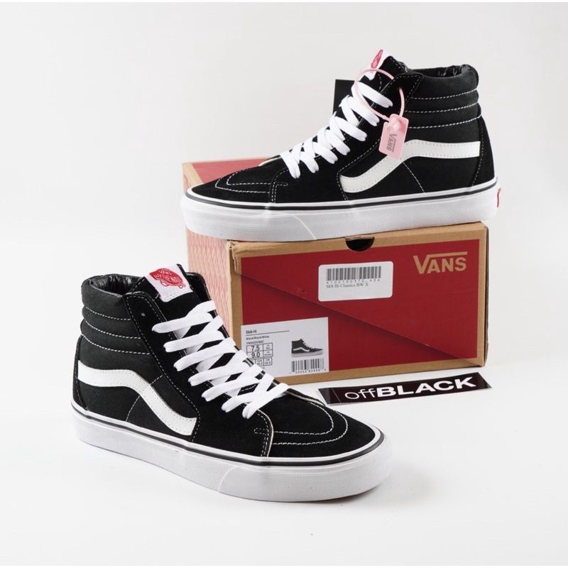 Sepatu Vans SK8 Low Black-White / Vans SK8 Classic Terlaris / Vans SK8 Import Hight Quality / Vans Sketboard classic SK8 Premium BNIB