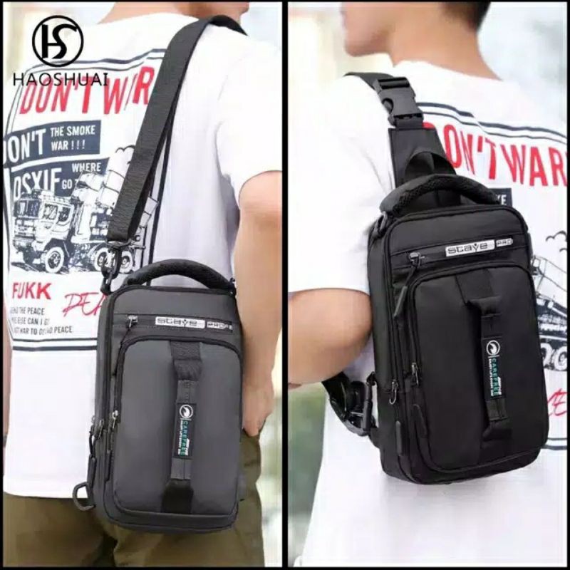 New Backpack Sporty Multifungsi STEY-PROFESIONAL 3in1 Gaya Bisa Selempang Ransel Waistbag