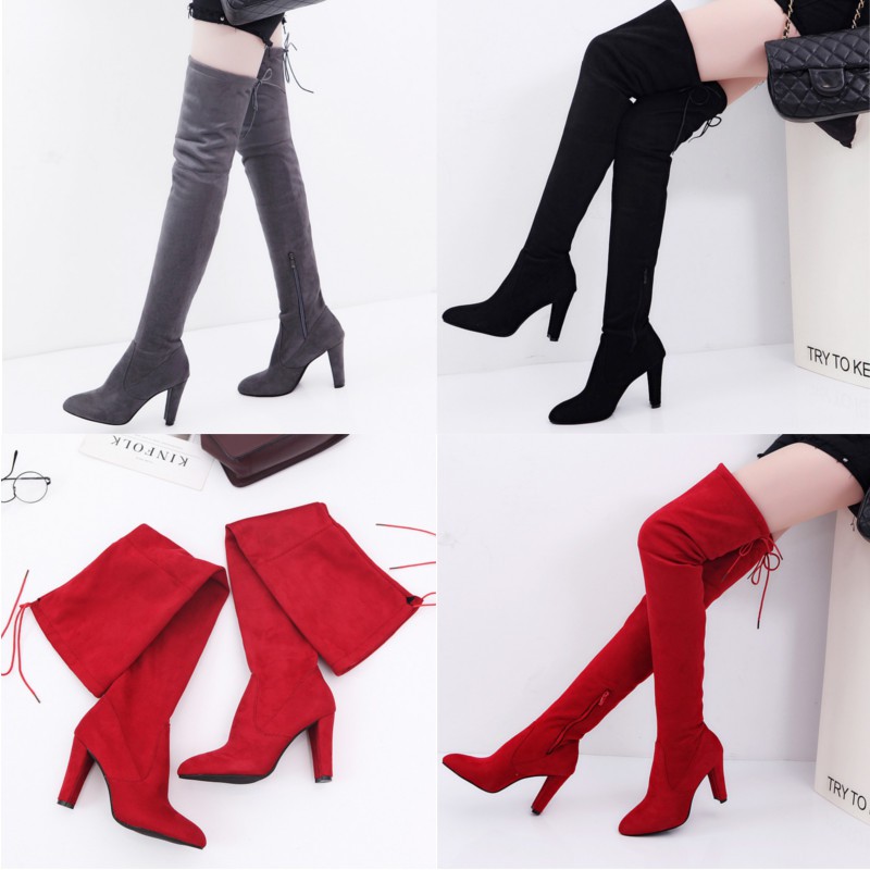 high heel over the knee boots cheap