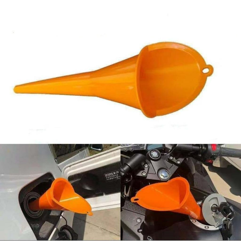 Carzkool Nozzle Corong Air Minyak Bensin Long Mouth Funnel