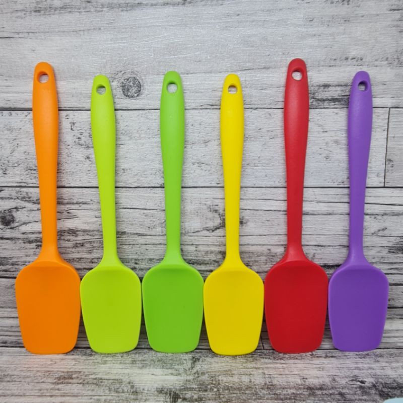 small spatula silicone SENDOK KOTAK tanpa sambungan /sekop kecil