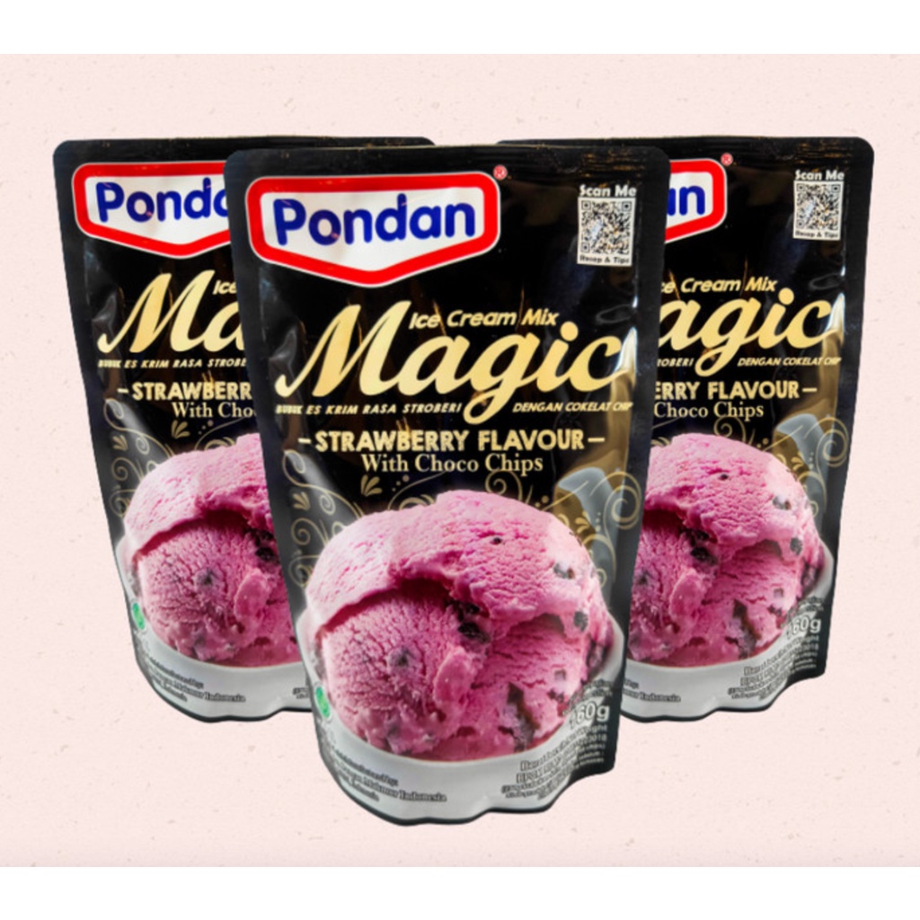 

Pondan Ice Cream Strawberry Pouch 160g