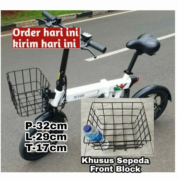 Keranjang Sepeda Lipat Front Block