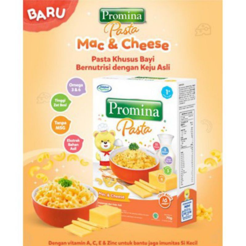 Jual Promina Pasta Mac and Cheese / Creamy Chicken Spinach / Snack Bayi