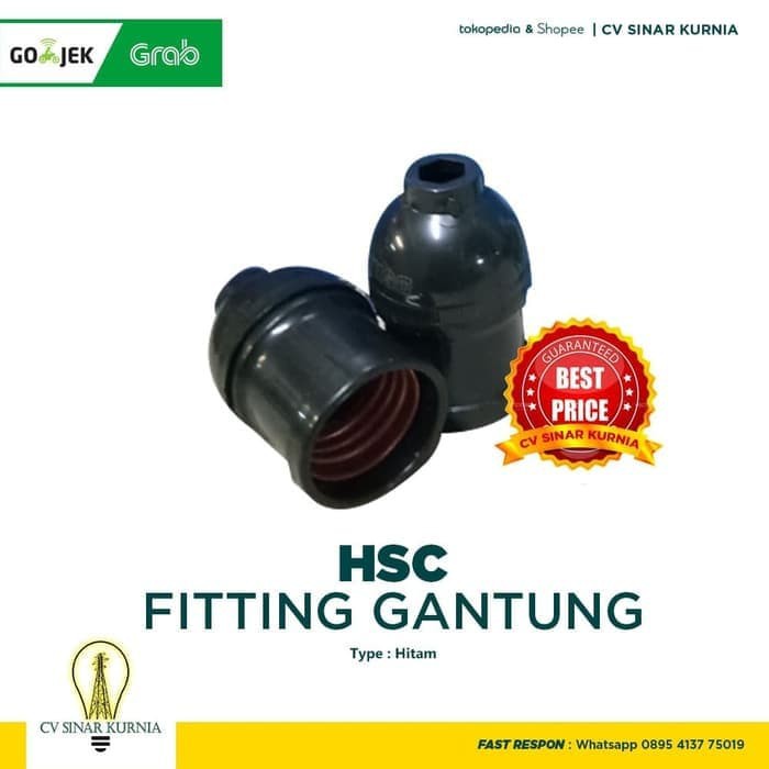 HSC Fitting Gantung Warna Hitam