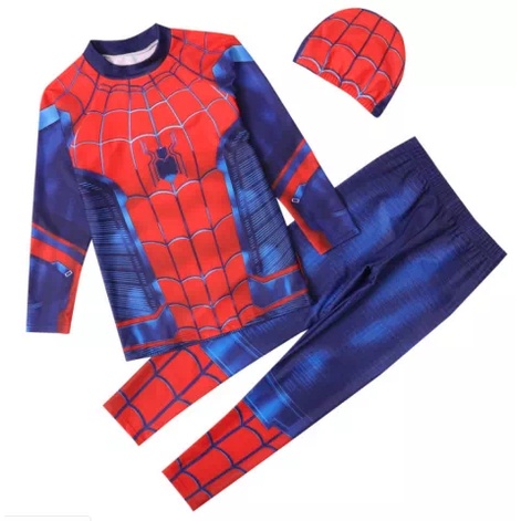 Baju Topeng Spiderman Anak Laki Laki