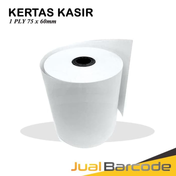 

KERTAS STRUK HVS 1PLY 75x60 UNTUK PRINTER KASIR DOT MATRIX 75x60mm