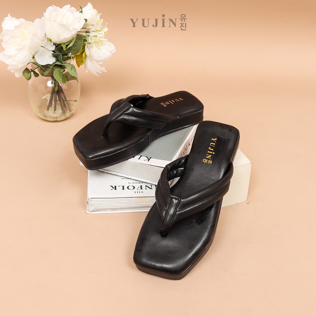 YUJIN Sendal Platform Wanita Ayumi Korean Fashion Sandals