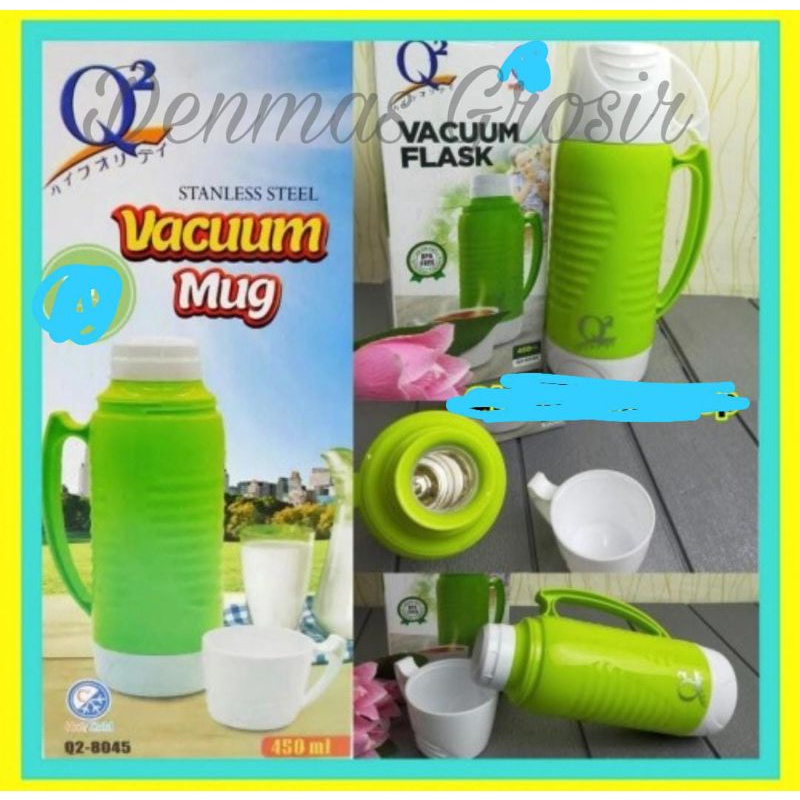 (COD) Termos Vacum Flash 1 liter Q2 / Termos Air Panas dan Dingin FREE BUBBLE/ Termos 1000ml dan 500ml / Termos Kaca Murah