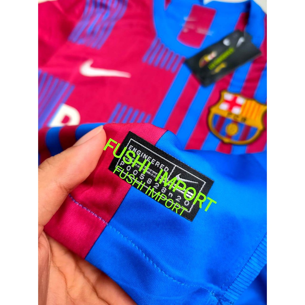 HQ JERSEY BOLA BARCA HOME FULL PATCH LALIGA 2021-2022 GO HIGH QUALITY