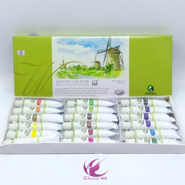 

Cat Air Maries Watercolour Set 18 (E1338B) / Maries Water colour Set 18 - Cat Air merk Maries