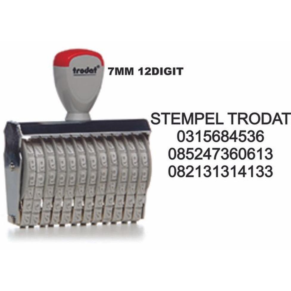 

Unik stempel angka stempel trodat 15712 perkakas Limited