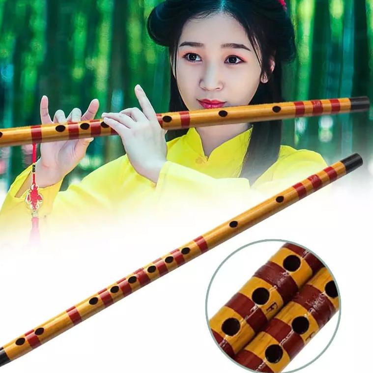 ㅼ Seruling Bambu Import Professional Flute Bamboo Woodwind Musical Instrument Suling Bambu イ