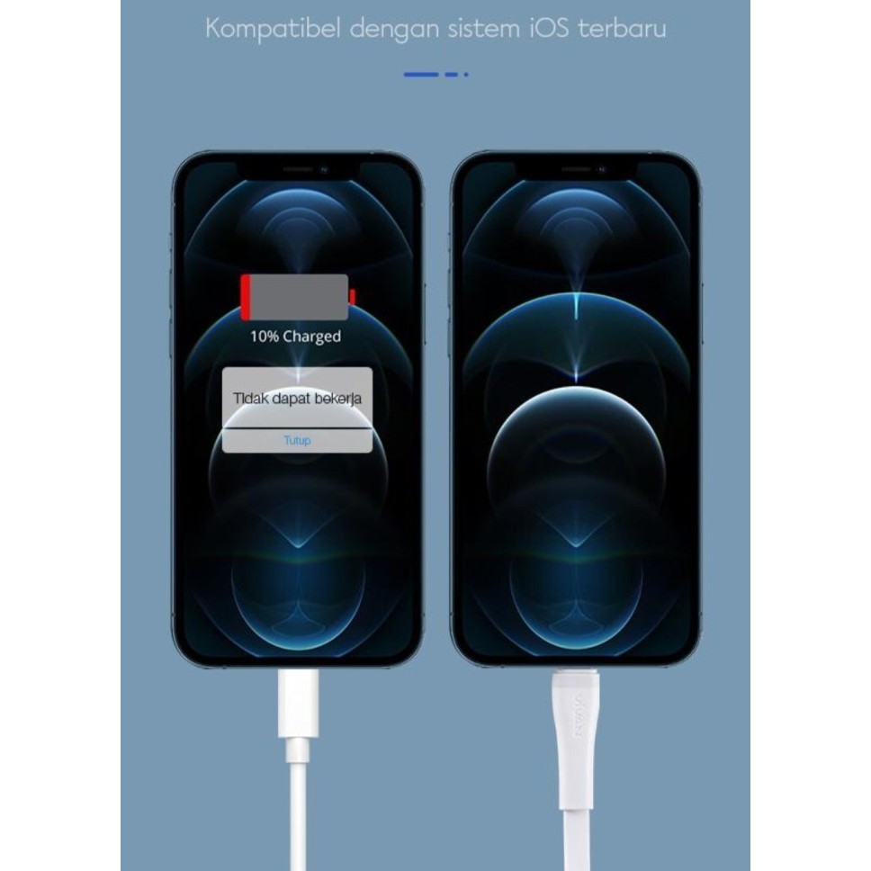 NA - Kabel Lightning 30cm Vivan 2A Fast Charging kabel Iphone SL30S