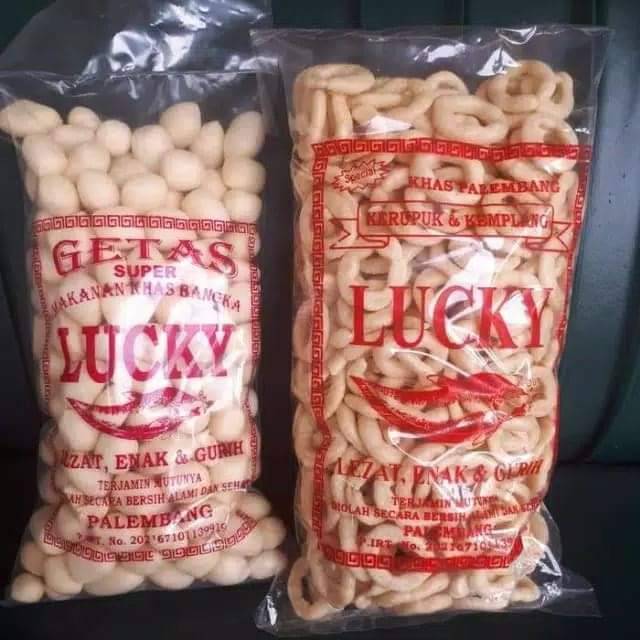 Kerupuk Kemplang Khas Palembang Merk Lucky Shopee Indonesia