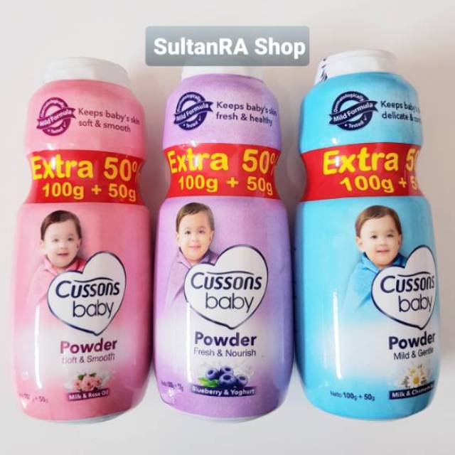 Cussons Baby Powder Extra 50% (100g + 50g) / Bedak Bayi