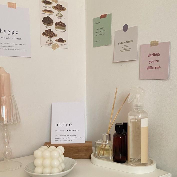 

SEGERA BELI ✼ INS VINTAGE MINI POSTER RETRO CARD MEMO BULLET JOURNAL KARTU STICKER AESTHETIC DEKORASI ART PAPER~