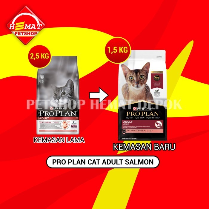 ProPlan Makanan Kucing Dewasa Adult Pro Plan Cat Food Salmon 1.5 KG