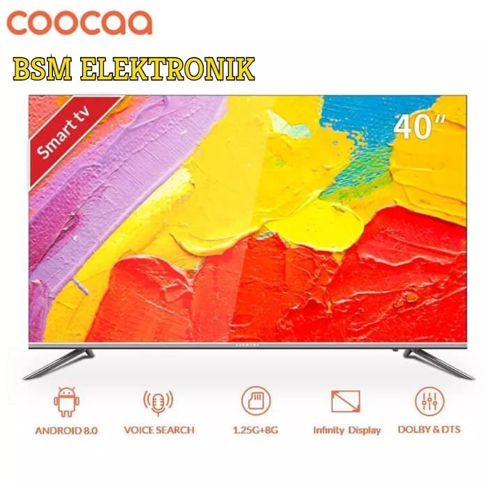 Coocaa 40TB5000 LED TV 40 Inch Smart TV FHD Digital TV Youtube Netflix
