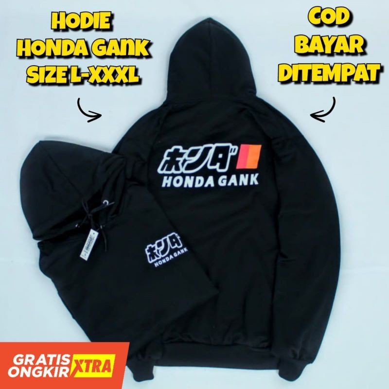 jaket Hoodie Honda Gank