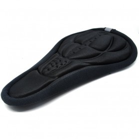 Jok Sadel Sepeda Sporty Silicone &amp; Sponge - HM847 - Black