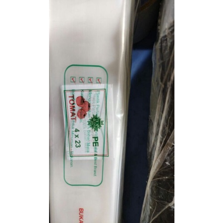 plastik pe tomat 4 x 23