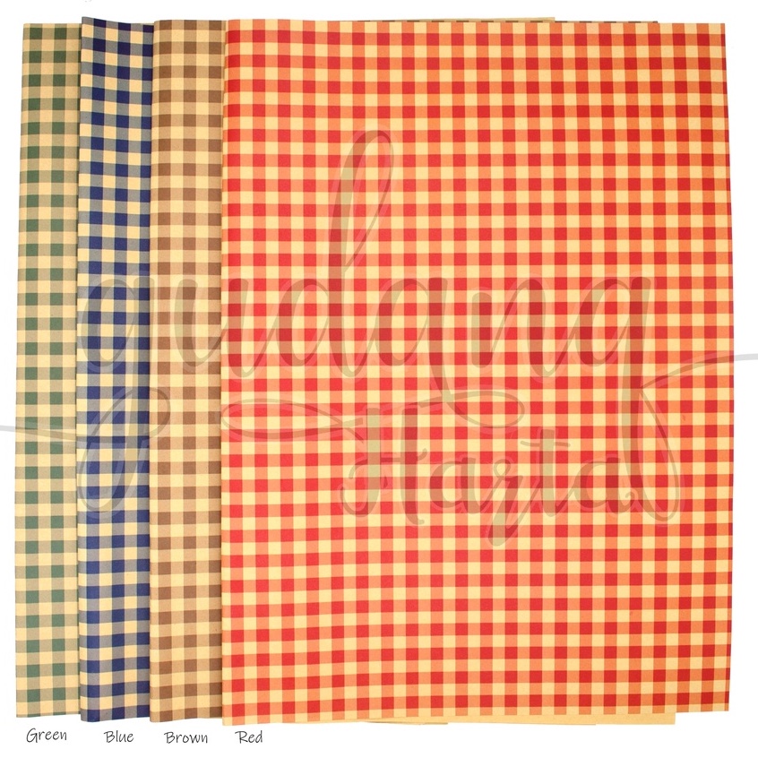 

GCC Kertas kado Vintage Check Pattern Gift Wrapping Paper Kotak GCC 510001