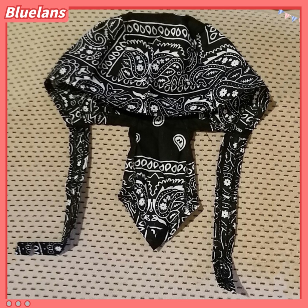 Bluelans Topi Bandana Pria Dewasa Motif Print Paisley Untuk Biker