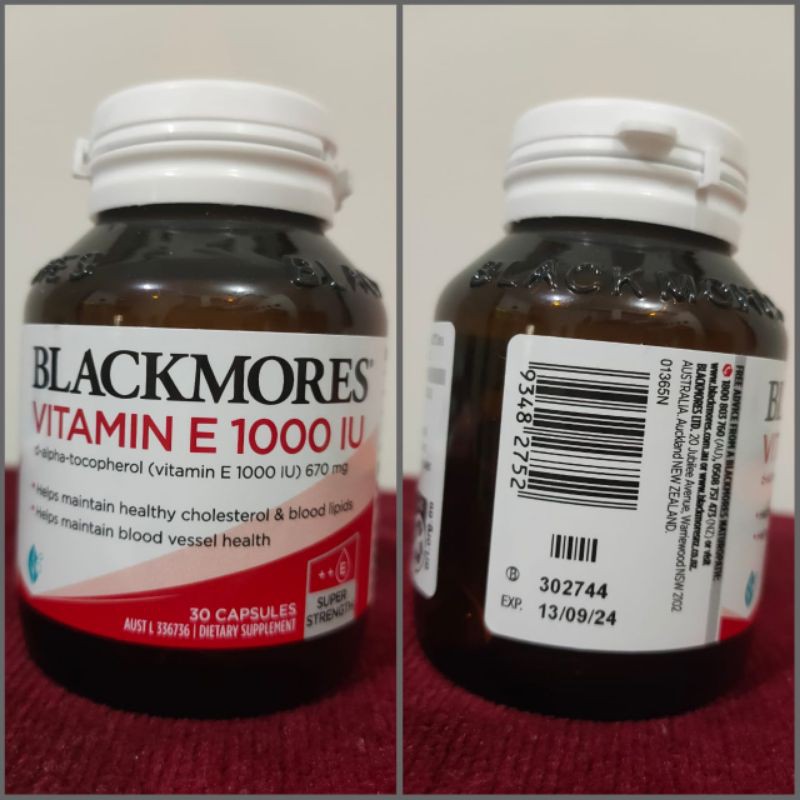 Blackmores Natural E 250IU 1000IU Blackmores Natural E 1000IU Blackmores Vitamin E 1000IU 1000 IU