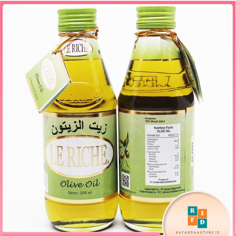Minyak Zaitun Le Riche 300ml / Minyak Zaitun Leriche / Olive Oil Leriche / Minyak Zaitun Pekanbaru