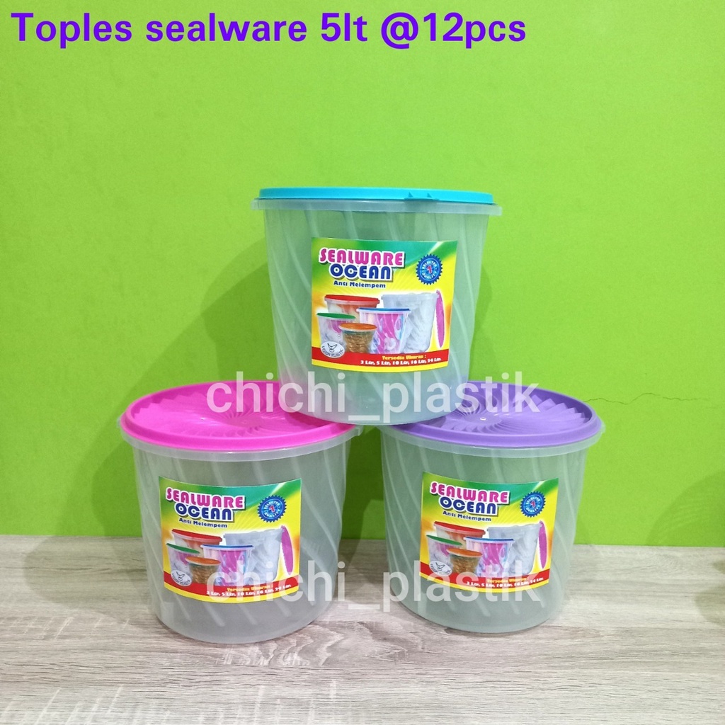 12PCS Toples sealware 5lt toples krupuk jajan peyek