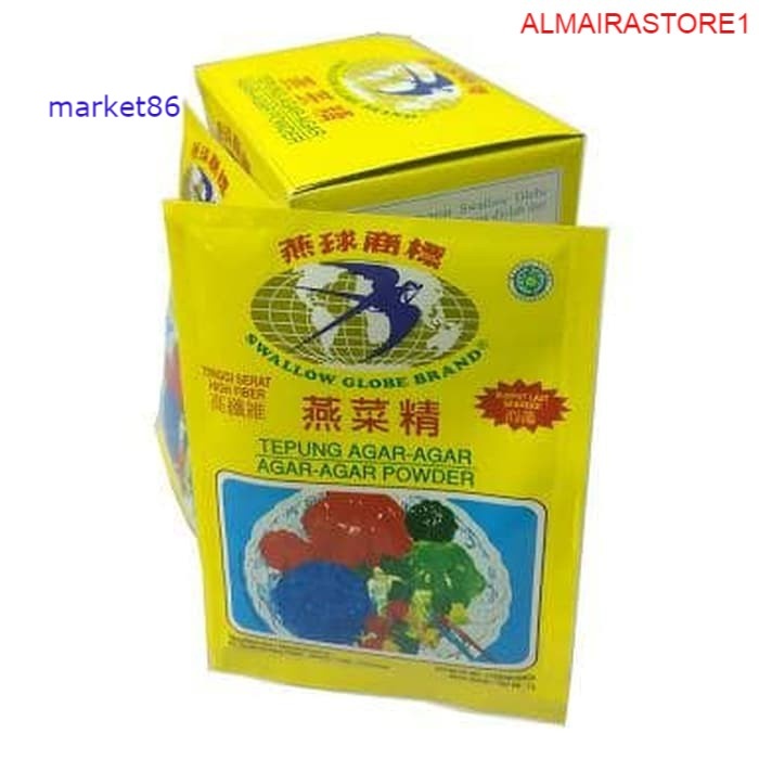 

Tepung Agar-Agar Swallow Plain per Sachet - WFB .