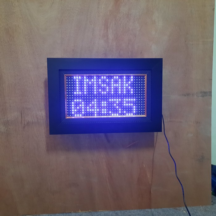 {kiranastore} jam jadwal sholat digital jam sholat masjid jeda iqomah uk 45 x 30 cm - Biru non Tarti