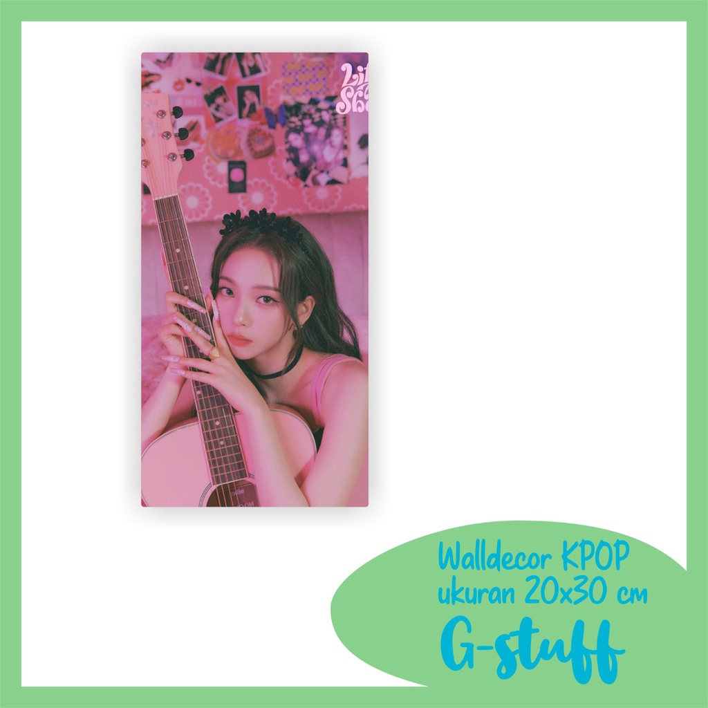 WALLDECOR AESPA KARINA UKURAN 15X30 CM WALL DECOR POSTER KAYU HIASAN DINDING KPOP