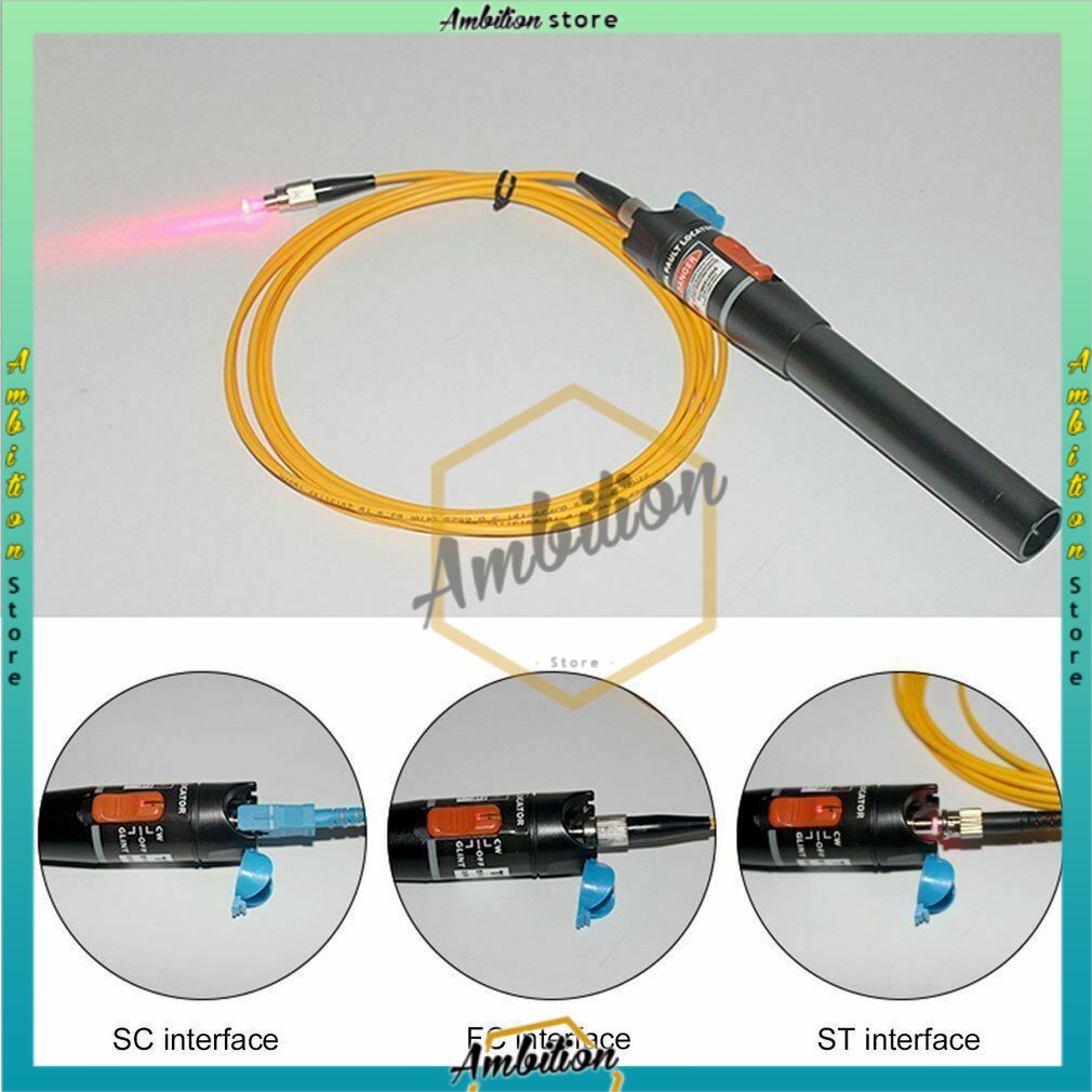 5KM/10KM Visual Fault Locator Laser Fiber Optik FTTH Laser Source Fiber Optic Cable Tester/no batre