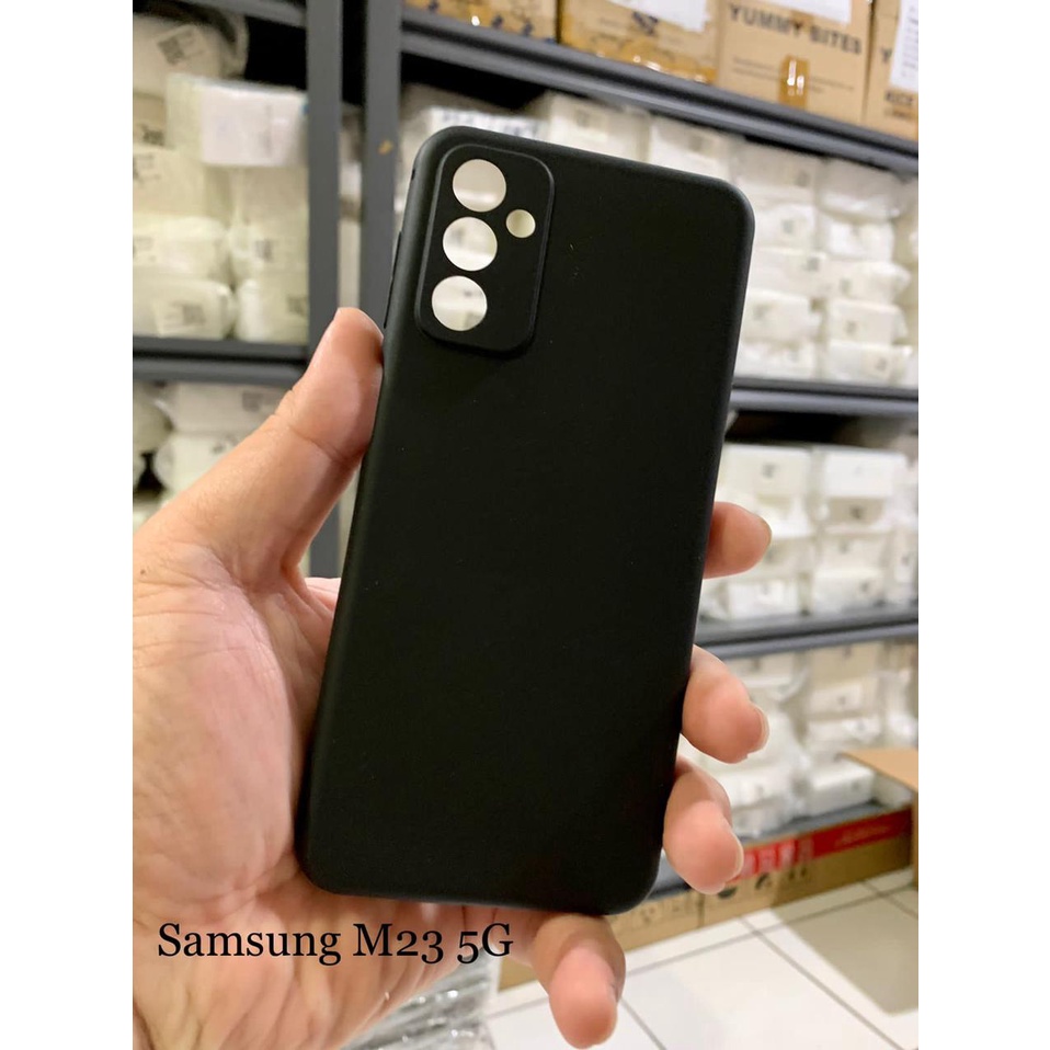 Case Samsung M23 5G 6.6&quot; Black Macaron Aero Clear Anti Shocking Slim Fit Big Eye Matte PC OEM