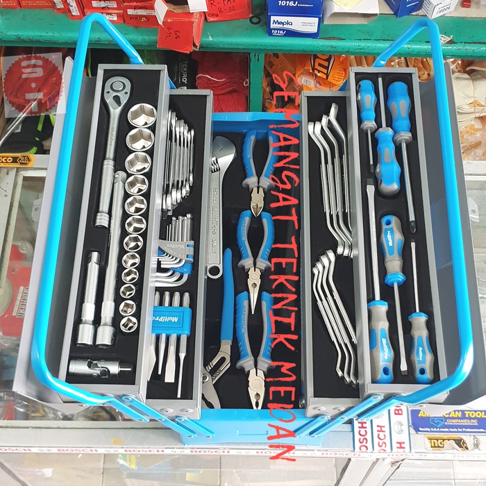 MULTIPRO MEKANIK TOOL SET KIT MECHANIC BOX SET 60pcs 60 pcs MULTIPRO