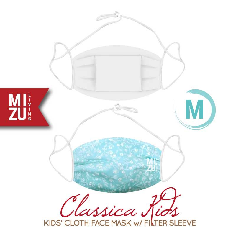 [SALE] MIZU CLASSICA KIDS Cloth Face Mask Masker Anak Kain Corak 3 Ply Sarung Filter NON-MEDIS-M