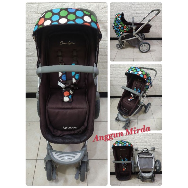 STROLLER STROLER KERETA DORONG BAYI BEKAS MURAH COCOLATTE IGROOVE