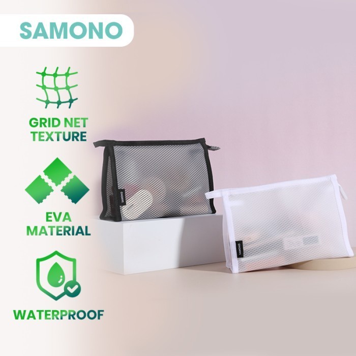 Pouch Kosmetik Dompet Jaring Serbaguna Tempat Organizer - Samono SMB003