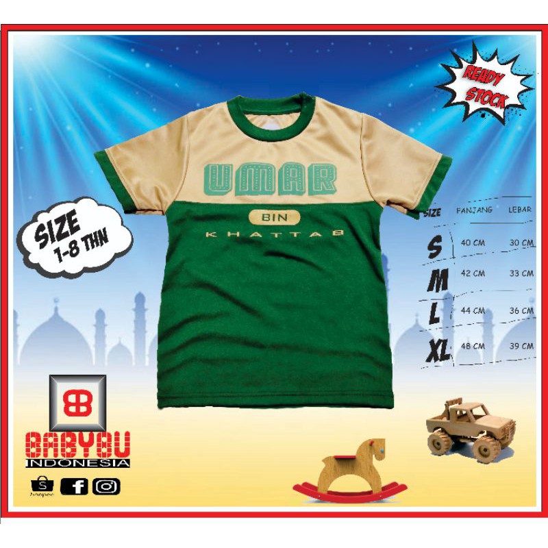 kaos anak seri sahabat nabi