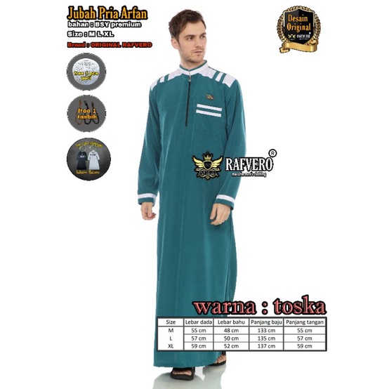 Jubah Pria Arfan Original - Jubah Pria termurah - Jubah Pria Bisa COD - Jubah Pria Terbaru