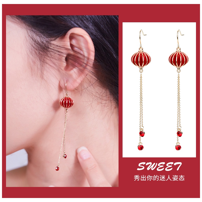 Anting Tusuk Gantung Temperament Desain Pisau Gaya Cina / Etnik Kreatif Untuk Wanita